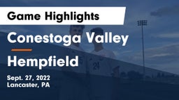 Conestoga Valley  vs Hempfield  Game Highlights - Sept. 27, 2022