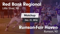 Matchup: Red Bank Regional vs. Rumson-Fair Haven  2016