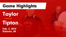 Taylor  vs Tipton  Game Highlights - Feb. 2, 2019