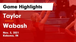 Taylor  vs Wabash  Game Highlights - Nov. 3, 2021