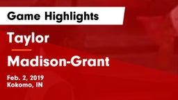 Taylor  vs Madison-Grant  Game Highlights - Feb. 2, 2019