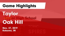 Taylor  vs Oak Hill  Game Highlights - Nov. 27, 2019