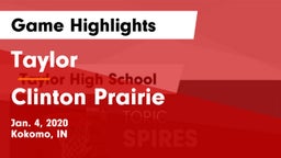 Taylor  vs Clinton Prairie  Game Highlights - Jan. 4, 2020