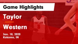 Taylor  vs Western Game Highlights - Jan. 18, 2020