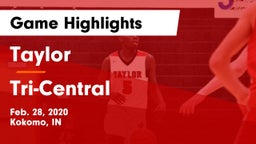 Taylor  vs Tri-Central  Game Highlights - Feb. 28, 2020