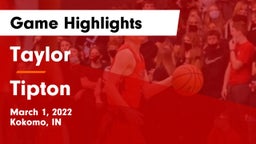 Taylor  vs Tipton  Game Highlights - March 1, 2022