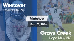 Matchup: Westover  vs. Grays Creek  2016