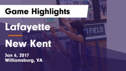 Lafayette  vs New Kent  Game Highlights - Jan 6, 2017