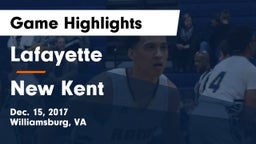Lafayette  vs New Kent  Game Highlights - Dec. 15, 2017