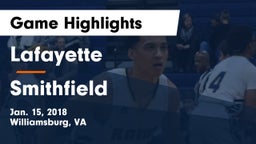 Lafayette  vs Smithfield  Game Highlights - Jan. 15, 2018