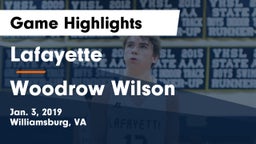 Lafayette  vs Woodrow Wilson  Game Highlights - Jan. 3, 2019