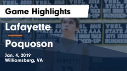 Lafayette  vs Poquoson  Game Highlights - Jan. 4, 2019