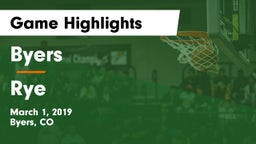 Byers  vs Rye Game Highlights - March 1, 2019