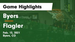 Byers  vs Flagler  Game Highlights - Feb. 13, 2021