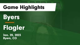 Byers  vs Flagler  Game Highlights - Jan. 20, 2023