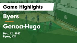 Byers  vs Genoa-Hugo Game Highlights - Dec. 12, 2017