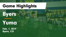 Byers  vs Yuma Game Highlights - Feb. 1, 2019