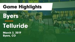 Byers  vs Telluride Game Highlights - March 2, 2019