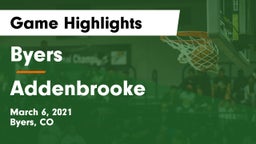 Byers  vs Addenbrooke Game Highlights - March 6, 2021