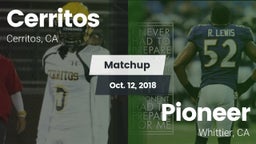 Matchup: Cerritos  vs. Pioneer  2018