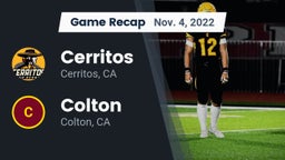Recap: Cerritos  vs. Colton  2022