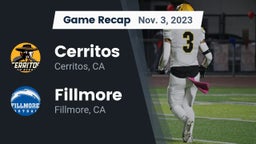 Recap: Cerritos  vs. Fillmore  2023
