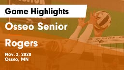 Osseo Senior  vs Rogers  Game Highlights - Nov. 2, 2020