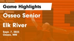 Osseo Senior  vs Elk River  Game Highlights - Sept. 7, 2023