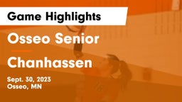 Osseo Senior  vs Chanhassen  Game Highlights - Sept. 30, 2023