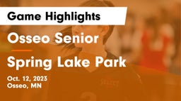 Osseo Senior  vs Spring Lake Park  Game Highlights - Oct. 12, 2023