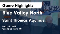 Blue Valley North  vs Saint Thomas Aquinas  Game Highlights - Feb. 23, 2018