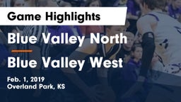 Blue Valley North  vs Blue Valley West  Game Highlights - Feb. 1, 2019