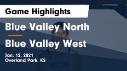 Blue Valley North  vs Blue Valley West  Game Highlights - Jan. 12, 2021