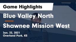 Blue Valley North  vs Shawnee Mission West Game Highlights - Jan. 22, 2021