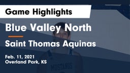 Blue Valley North  vs Saint Thomas Aquinas  Game Highlights - Feb. 11, 2021