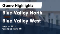 Blue Valley North  vs Blue Valley West  Game Highlights - Sept. 8, 2022