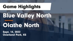 Blue Valley North  vs Olathe North  Game Highlights - Sept. 14, 2022