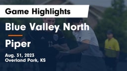 Blue Valley North  vs Piper  Game Highlights - Aug. 31, 2023