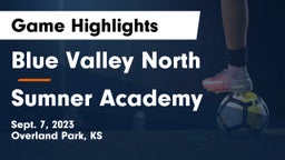 Blue Valley North  vs Sumner Academy  Game Highlights - Sept. 7, 2023