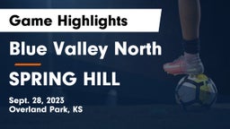 Blue Valley North  vs SPRING HILL  Game Highlights - Sept. 28, 2023