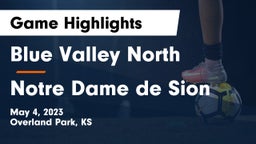 Blue Valley North  vs Notre Dame de Sion  Game Highlights - May 4, 2023