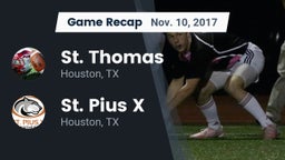 Recap: St. Thomas  vs. St. Pius X  2017