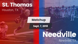 Matchup: St. Thomas High vs. Needville  2018