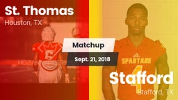 Matchup: St. Thomas High vs. Stafford  2018