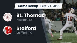 Recap: St. Thomas  vs. Stafford  2018