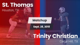 Matchup: St. Thomas High vs. Trinity Christian  2018