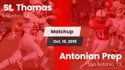 Matchup: St. Thomas High vs. Antonian Prep  2018