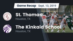 Recap: St. Thomas  vs. The Kinkaid School 2019