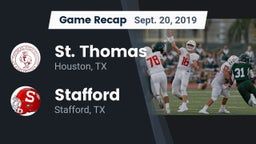 Recap: St. Thomas  vs. Stafford  2019