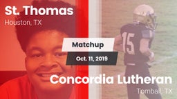 Matchup: St. Thomas High vs. Concordia Lutheran  2019